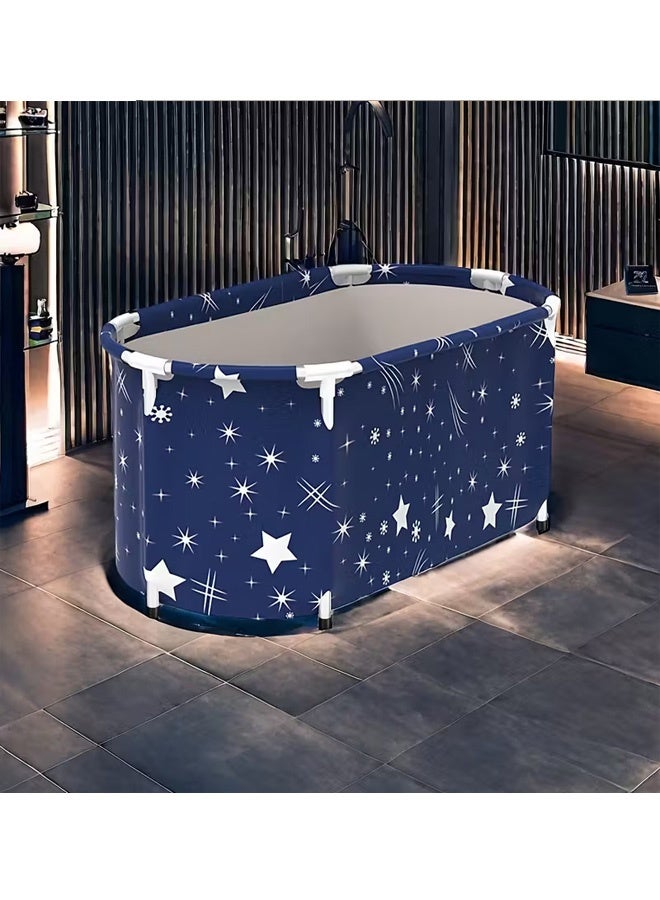Beauenty large Independent Folding Bathtub, Adult Shower Room Spa Bathtub, Independent Spa Bathtub for Home Bathing And Hot And Cold Baths (120cm) - Image 5